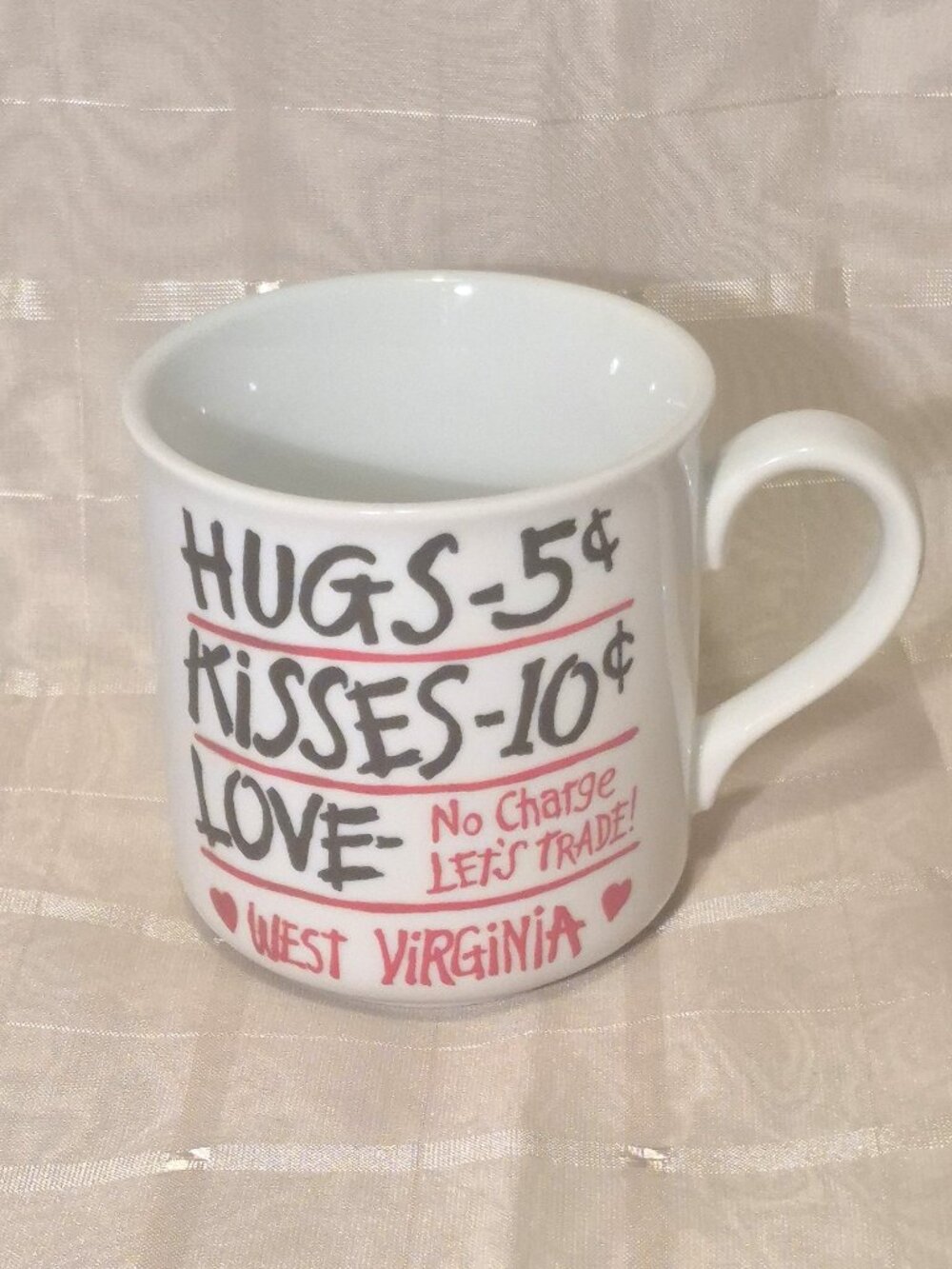 VINTAGE WEST VIRGINIA SOUVENIR COFFEE CUP MUG